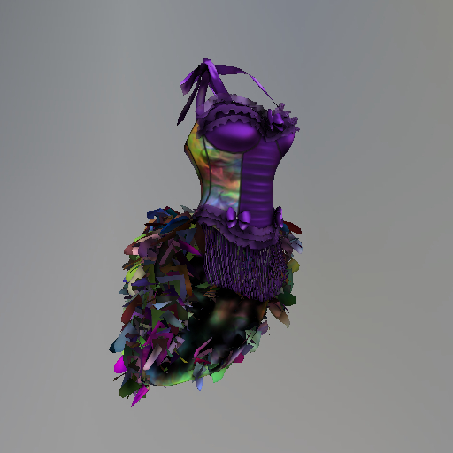 Purple Mardi Gras Krewe Maitreya Corset
