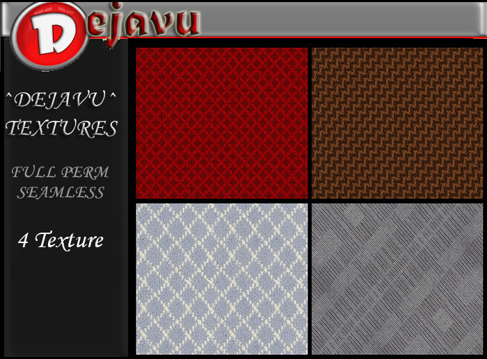 ^Dejavu^ Full Perm Mix Rug Texture 02