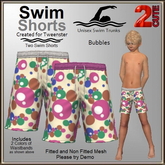 Swim Shorts [2cute] Bubbles
