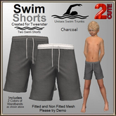 Swim Shorts [2cute] Charcoal