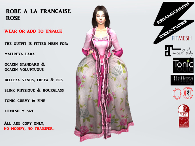 Robe A La Francaise ROSE 210215