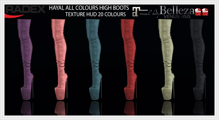 RADEX Mesh Hayal All Colours High Boots