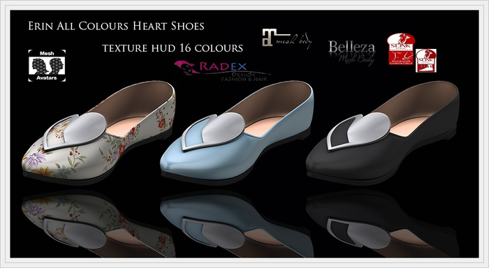 RADEX Mesh Erin All Colours Heart Shoes