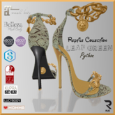 :: RUE :: Vixen Heels - ReptileCollection PYTHONLEAF GREEN[ADD]