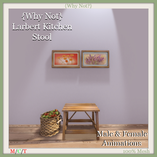 {Why Not} Larbert Kitchen Stool-Boxed