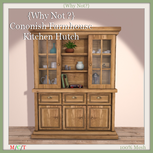{Why Not ?} Cononish Farmhouse Kitchen Hutch-Boxed