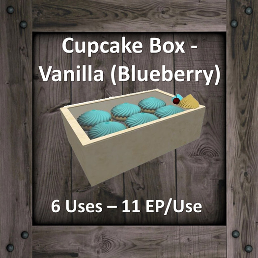 DFS Cupcake Box - Vanilla (Blueberry)  (Texture)