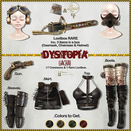 Luas x BJK Dystopia Top Black MAITREYA