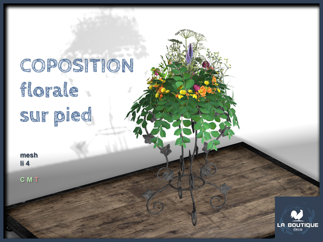 LB - composition florale sur pied