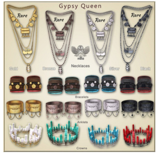 [The Forge] Gypsy Necklace, Black. RARE