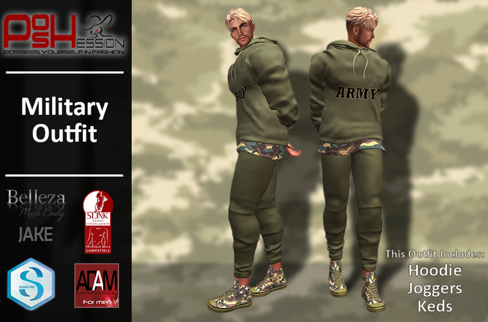 (POSHESSION) MILITARY OUTFIT FOR MEN