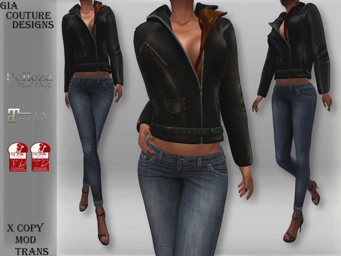 "GCD" Genesis Leather Jackets Coffee