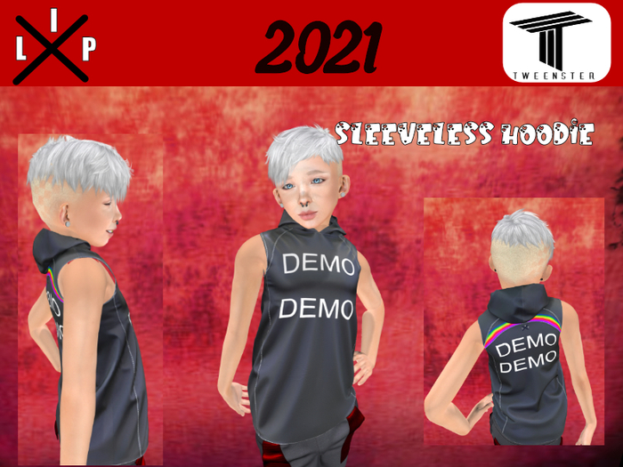 **LIP  Hoodie DEMO Sleevless TWEENSTER