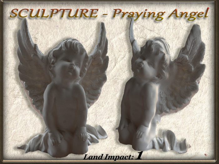 SCULPTURE - Praying Angel (1 Li) Full Perm