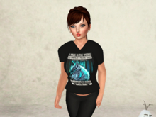 She-wolf-A Walk in the Woods-Ladies V-neck shirt