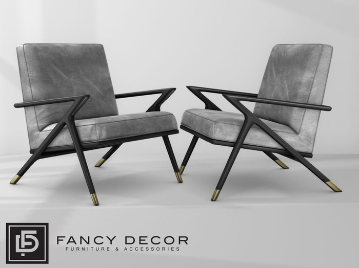 Fancy Decor: Harmon Chair - grey (pg)