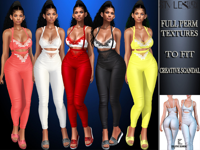 STYLES -CREATIVE SCANDAL. SET 2-Texture  FULL PERM - Fatpac v2