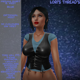 [L.T] Megan Shirt & Vest - Blue (ADD ME)