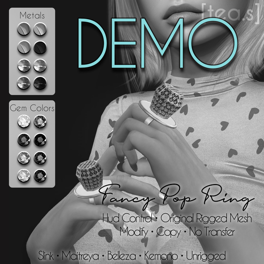 [tea.s] Fancy Pop Ring DEMO