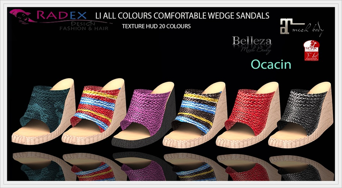 RADEX Mesh Li All Colours Comfortable Wedge Sandals