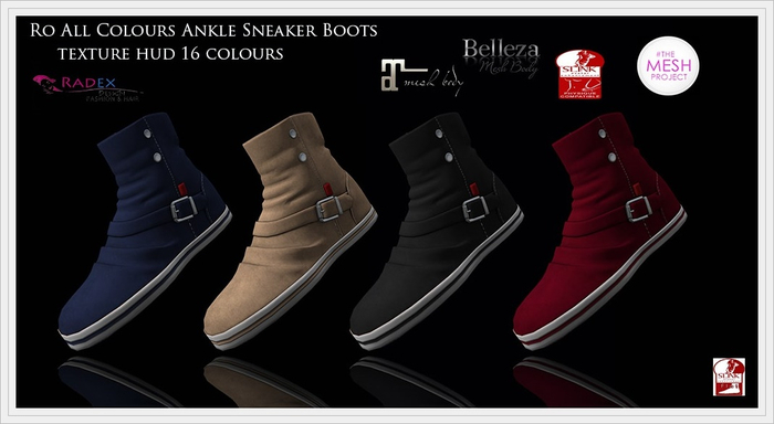 RADEX Mesh Ro All Colours Ankle Sneaker Boots