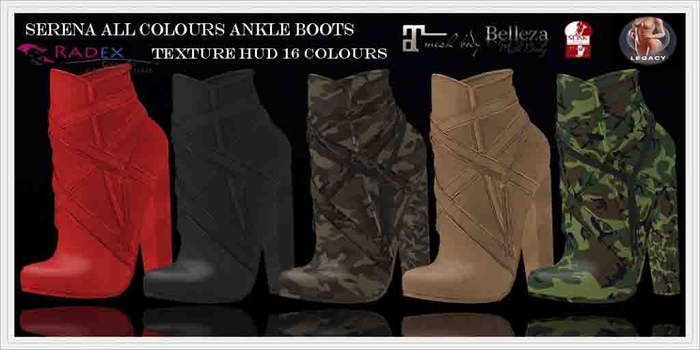RADEX Mesh Serena All Colours Ankle Boots