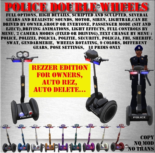 Rezzer Police Double wheels international
