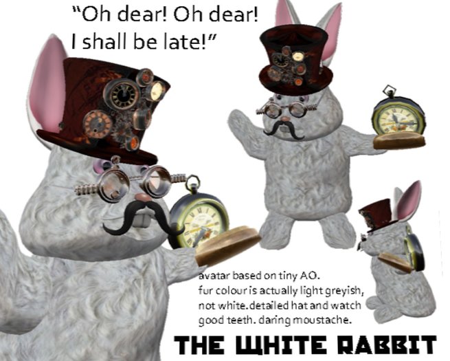 Second Life Marketplace - the white rabbit avatar BOXED