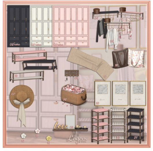 02. Lagom - Spring hallway [ Add on closet White ] RARE