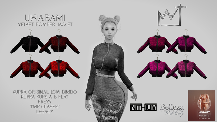 // UWABAMI // Velvet Bomber Jacket DEMO