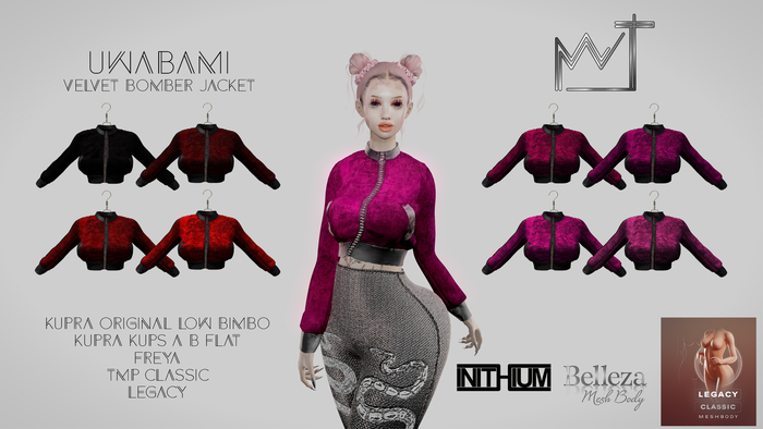 // UWABAMI // Velvet Bomber Jacket FATPACK
