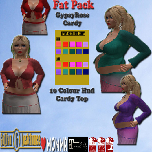 *G&L* BOHO GYPSY ROSE CARDY FAT PACK (LOVE MOMMA, MAITREYA, SLINK)