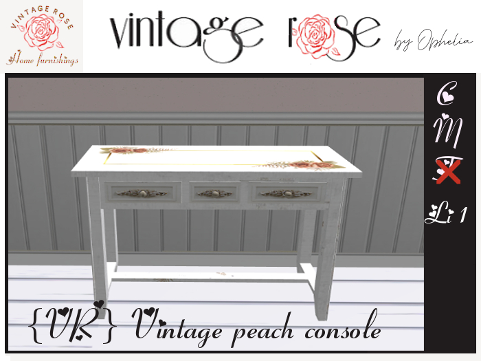 {VR} Vintage peach console