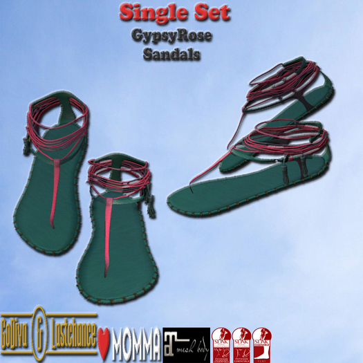 [*G&L*]DKGREEN BOHO GYPSY ROSE SANDALS (LOVE MOMMA, MAITREYA, SLINK)