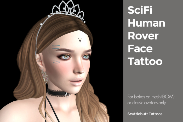 .::Scuttlebutt::. SciFi Human Rover Face Tattoo
