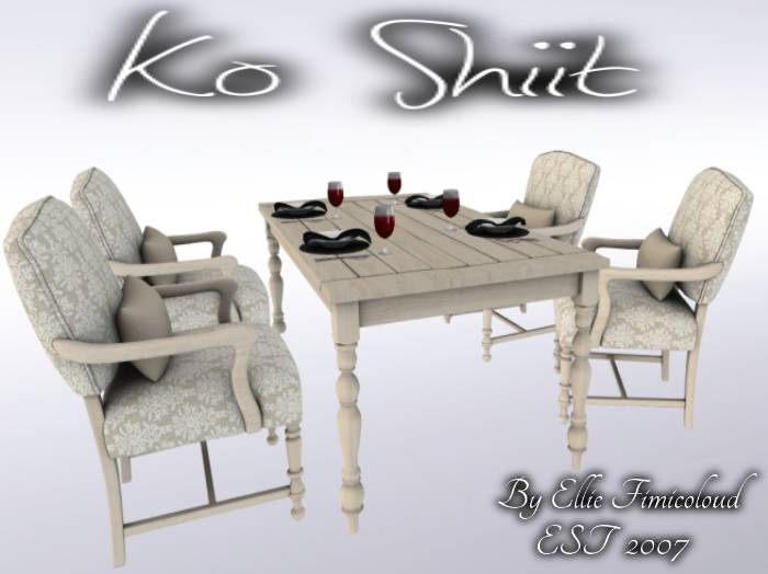 [KO SHIIT] Marstal Dining Table Set
