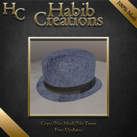 HC Bowler Derby Hat Slate