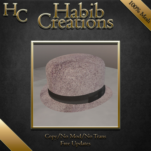 HC Bowler Derby Hat Gray