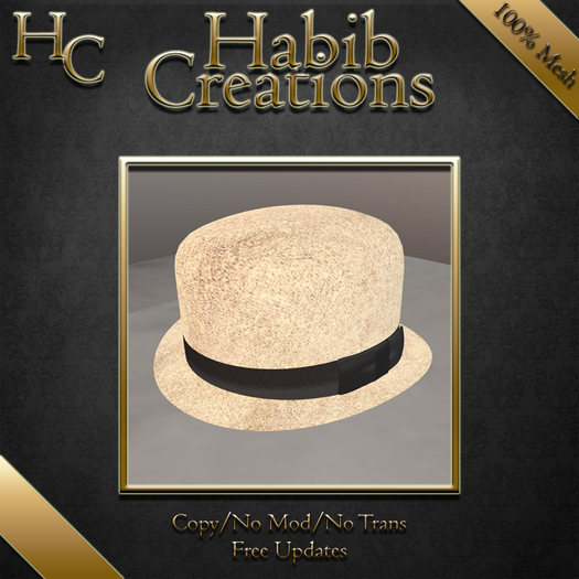 HC Bowler Derby Hat Cream
