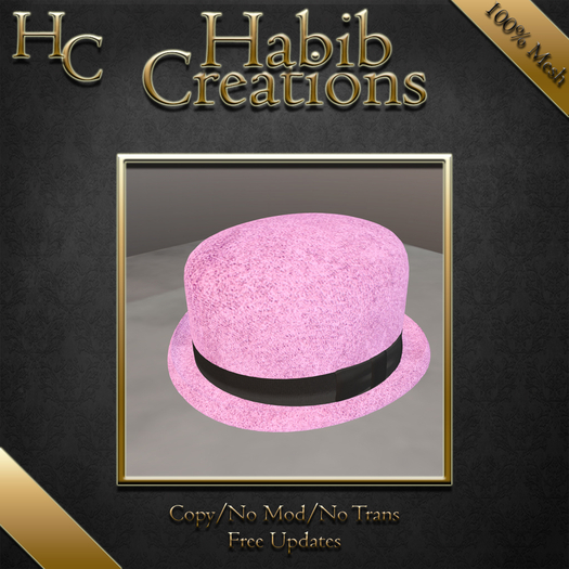 HC Classic Bowler Hat Pink