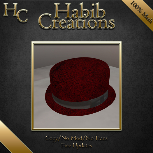 HC Classic Bowler Hat Red
