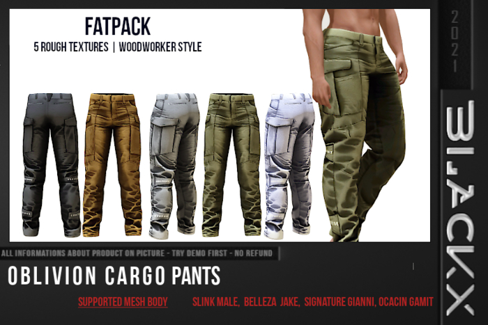 BLACKX - OBLIVION CARGO PANTS