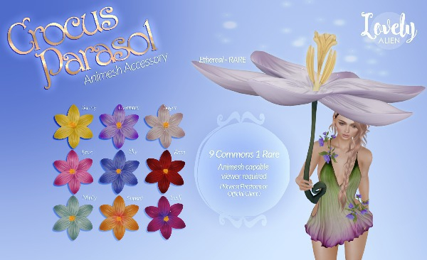 ((LovelyAlien)) Crocus Parasol - Sunshine