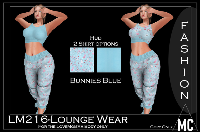 <MC> 216 Loungewear bunnies blue (add me)