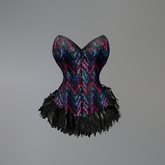 Easter Chevron Sequin Slink Corset