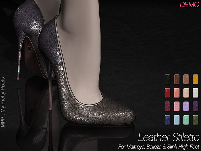 - MPP Mesh - Leather Stiletto - DEMO