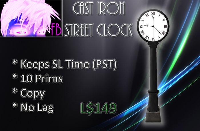 ::FB:: Cast Iron Street Clock