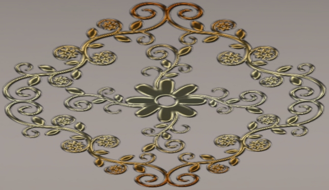 Golden Flower Decoration