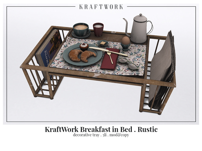 KraftWork Breakfast in Bed . Rustic (Add Me)