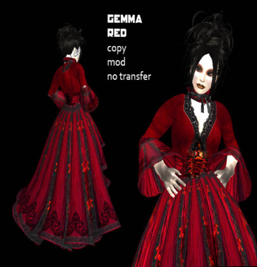 gemma ruby red dress BOXED